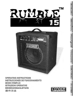 Fender Rumble-15 - Owners Manual